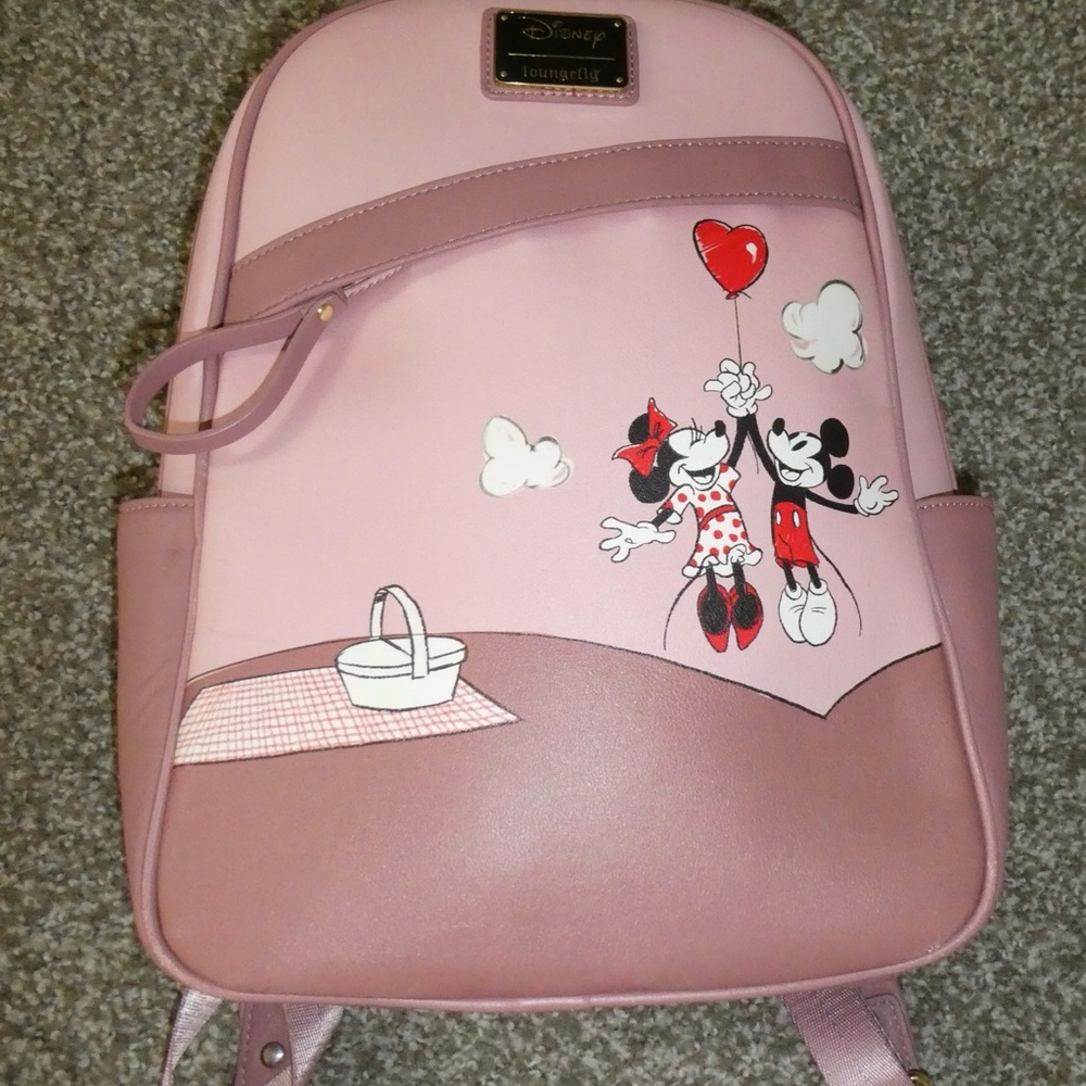 Disney Loungefly Mickey and Minnie Valentine’s Day Mini Backpack